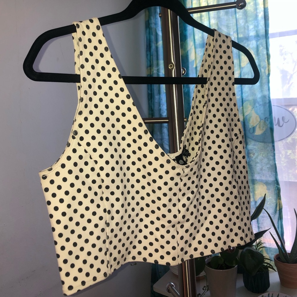 Polka Dot Crop Top